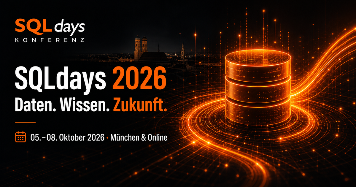 SQLdays 2026 Konferenz für Data-Profis